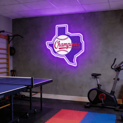 Texas LED USB Neon Signs Iconic Texas Wall Decor for Garages Man Cave