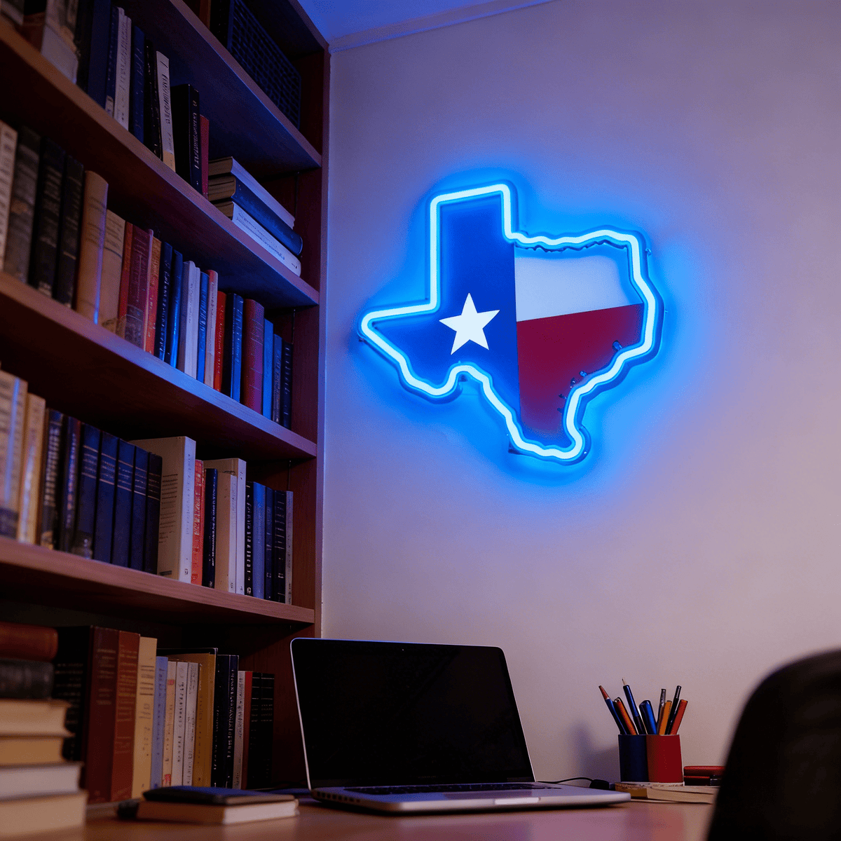 Texas LED USB Neon Signs Iconic Texas Wall Decor for Garages Man Cave