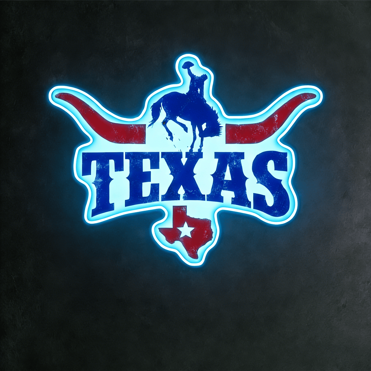 Texas LED USB Neon Signs Iconic Texas Wall Decor for Garages Man Cave