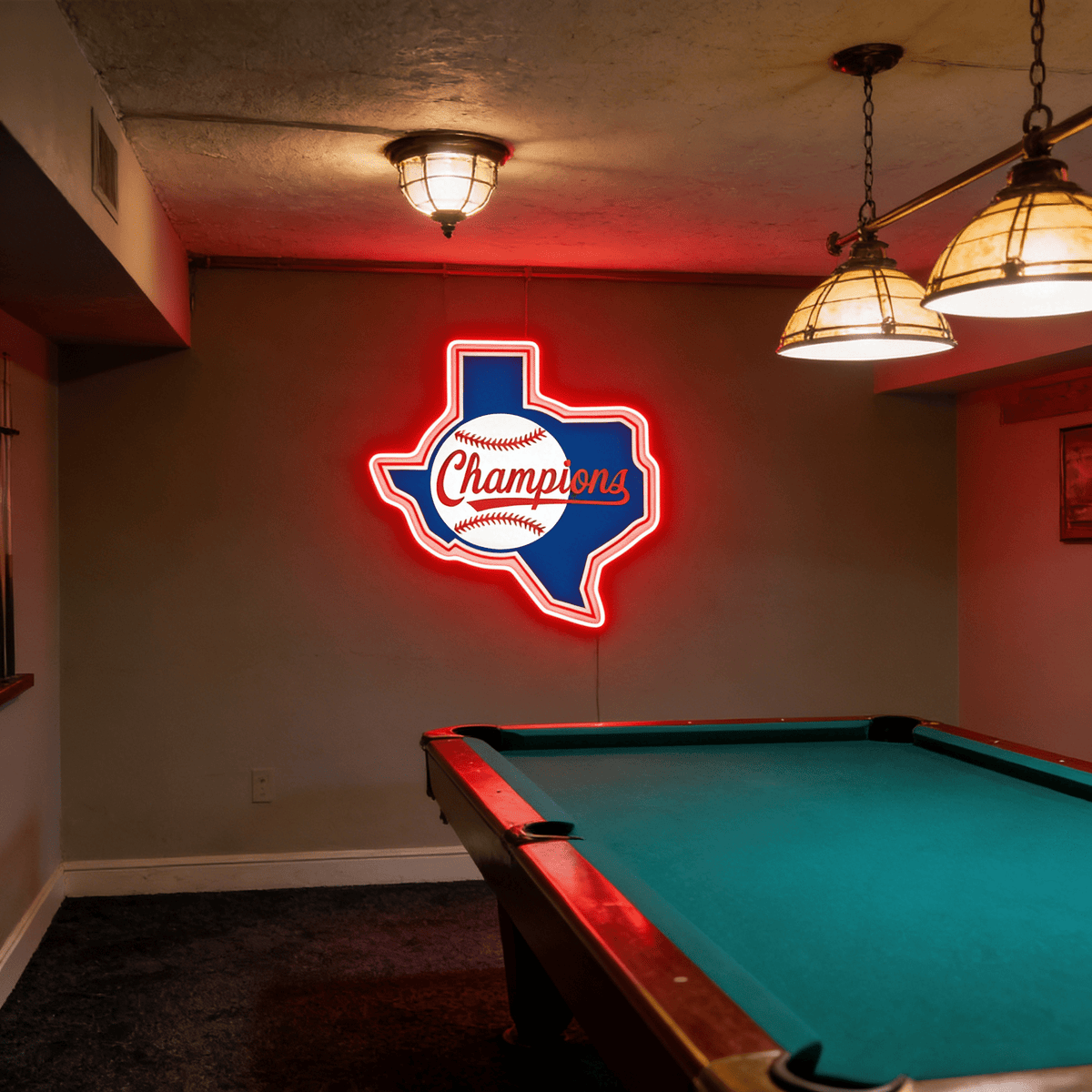 Texas LED USB Neon Signs Iconic Texas Wall Decor for Garages Man Cave