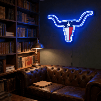 Texas LED USB Neon Signs Iconic Texas Wall Decor for Garages Man Cave