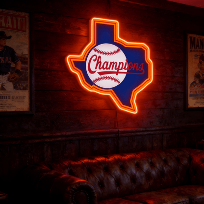 Texas LED USB Neon Signs Iconic Texas Wall Decor for Garages Man Cave