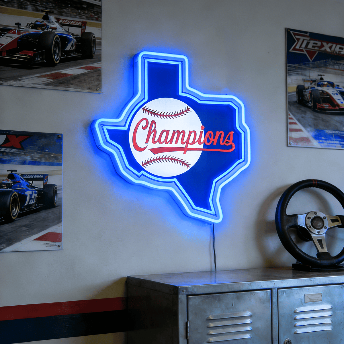 Texas LED USB Neon Signs Iconic Texas Wall Decor for Garages Man Cave