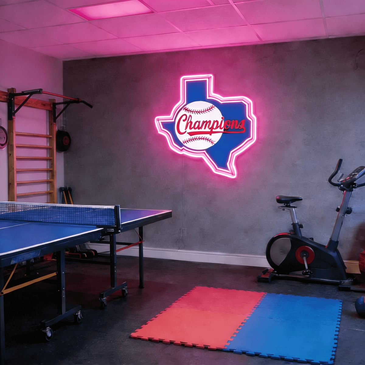 Texas LED USB Neon Signs Iconic Texas Wall Decor for Garages Man Cave