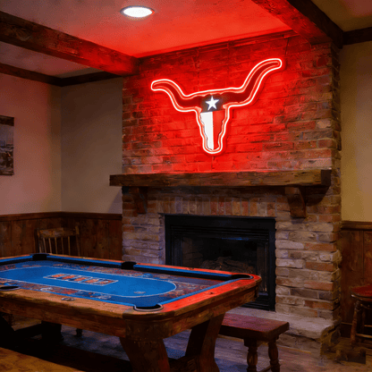 Texas LED USB Neon Signs Iconic Texas Wall Decor for Garages Man Cave