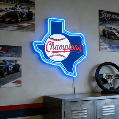 Texas LED USB Neon Signs Iconic Texas Wall Decor for Garages Man Cave