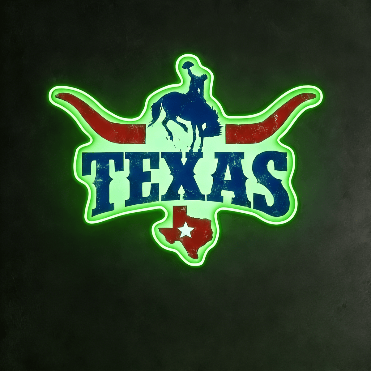 Texas LED USB Neon Signs Iconic Texas Wall Decor for Garages Man Cave