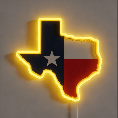 Texas LED USB Neon Signs Iconic Texas Wall Decor for Garages Man Cave