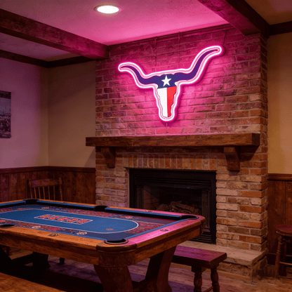 Texas LED USB Neon Signs Iconic Texas Wall Decor for Garages Man Cave
