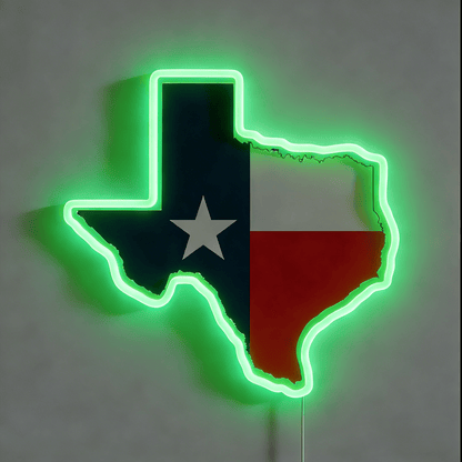 Texas LED USB Neon Signs Iconic Texas Wall Decor for Garages Man Cave