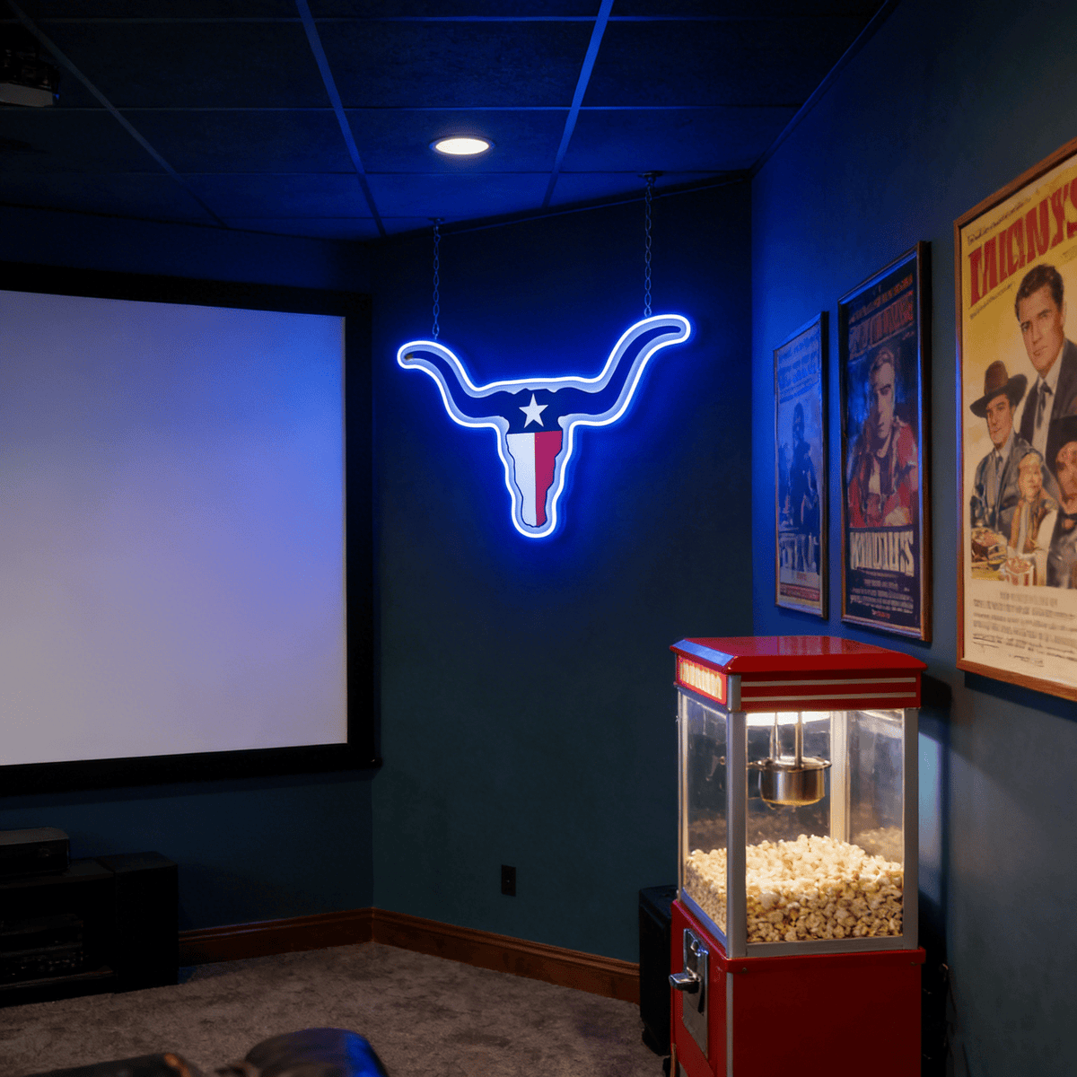 Texas LED USB Neon Signs Iconic Texas Wall Decor for Garages Man Cave