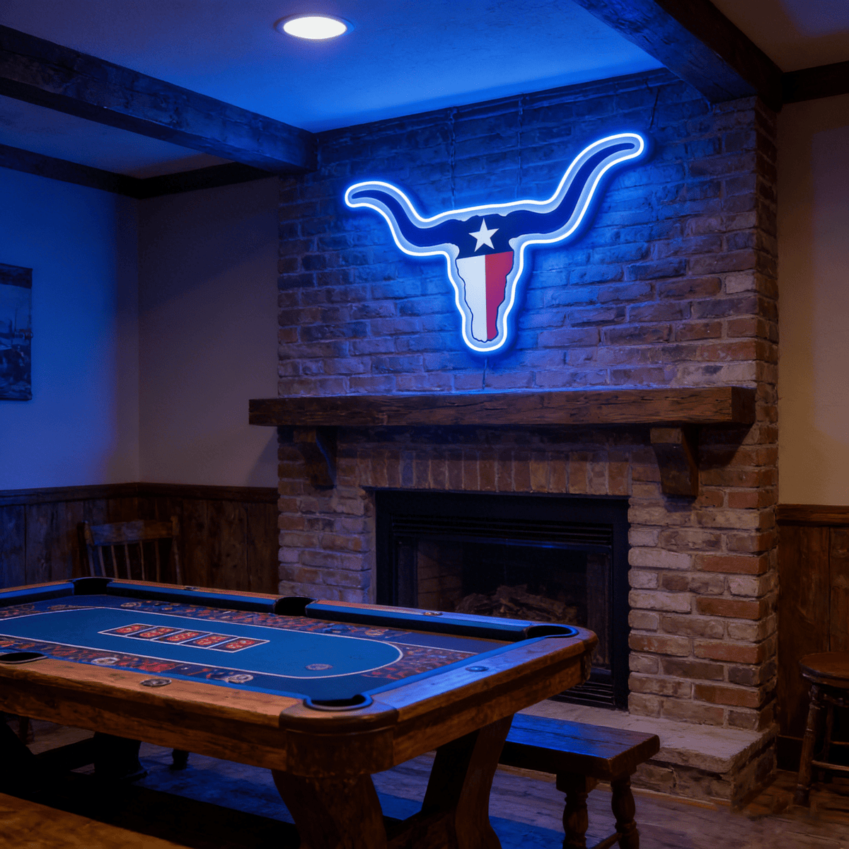 Texas LED USB Neon Signs Iconic Texas Wall Decor for Garages Man Cave