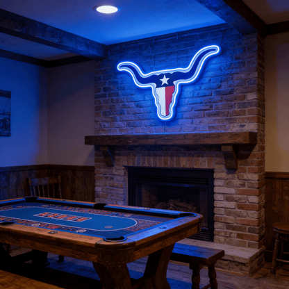 Texas LED USB Neon Signs Iconic Texas Wall Decor for Garages Man Cave