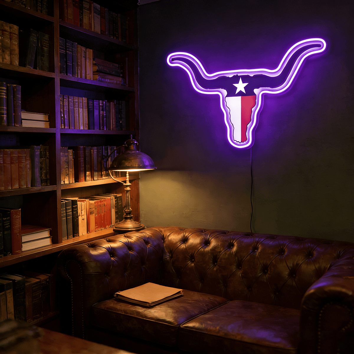 Texas LED USB Neon Signs Iconic Texas Wall Decor for Garages Man Cave