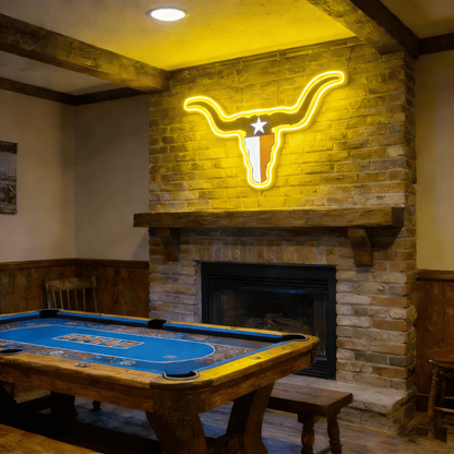 Texas LED USB Neon Signs Iconic Texas Wall Decor for Garages Man Cave
