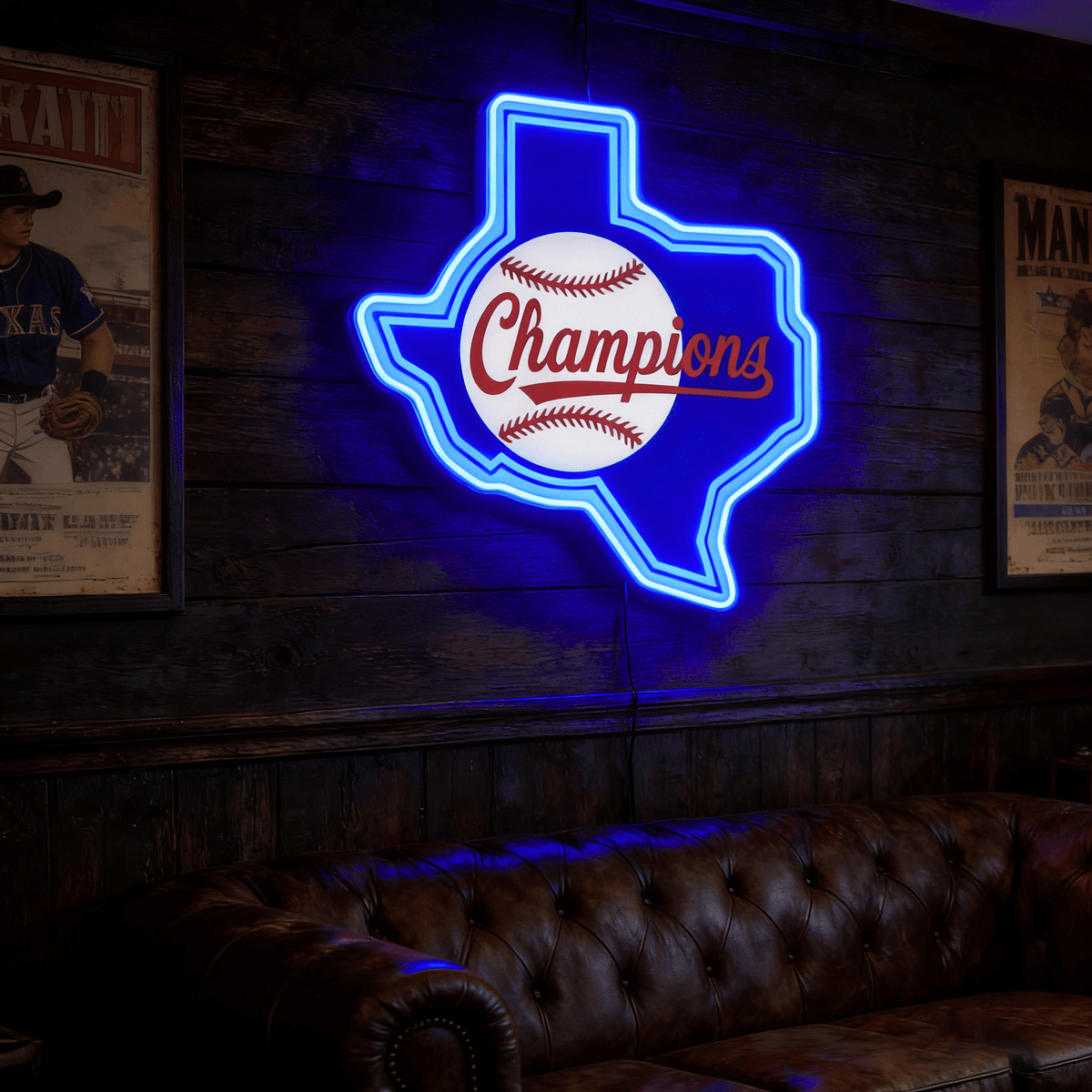 Texas LED USB Neon Signs Iconic Texas Wall Decor for Garages Man Cave