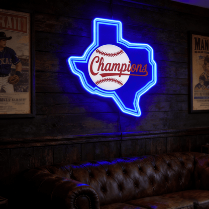 Texas LED USB Neon Signs Iconic Texas Wall Decor for Garages Man Cave