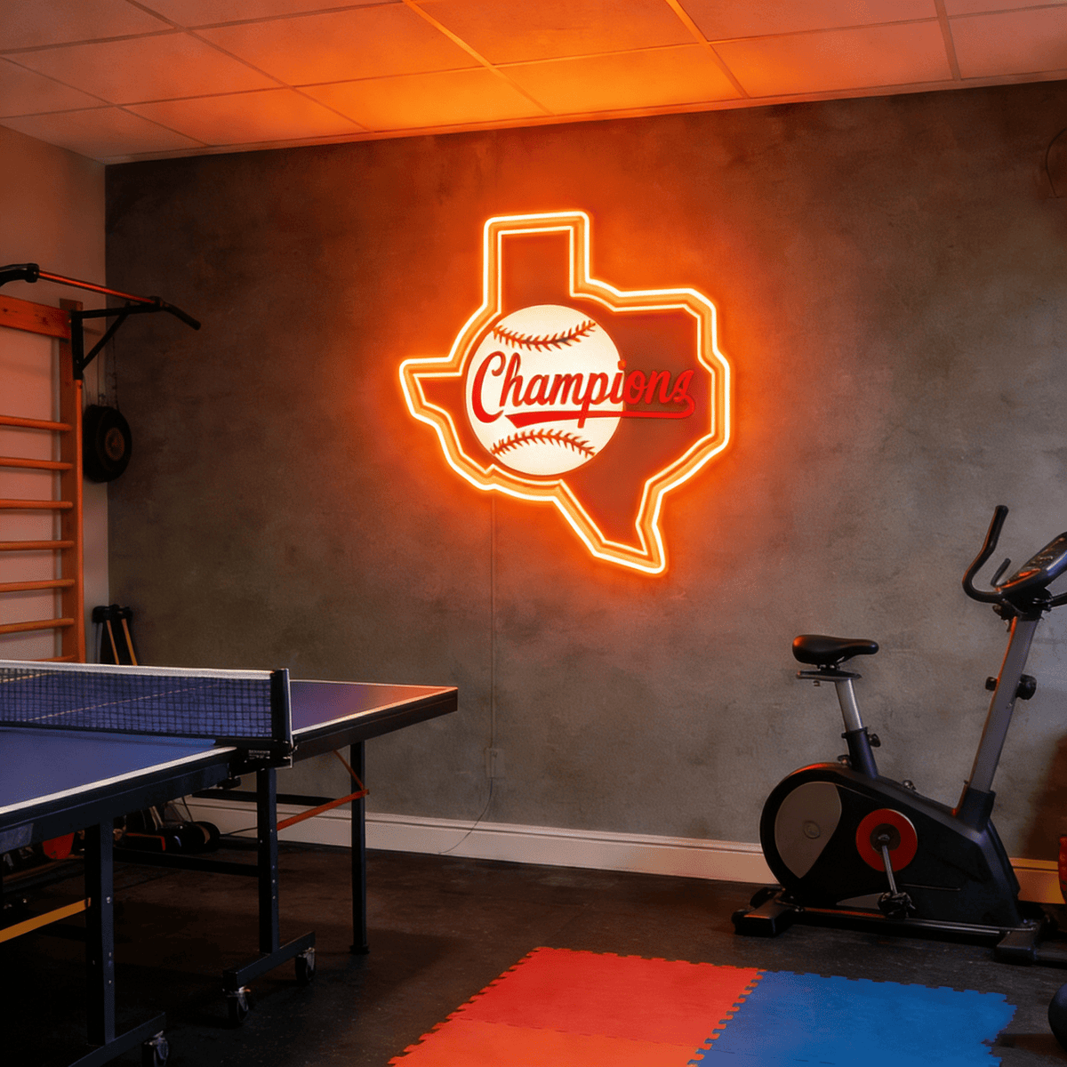 Texas LED USB Neon Signs Iconic Texas Wall Decor for Garages Man Cave