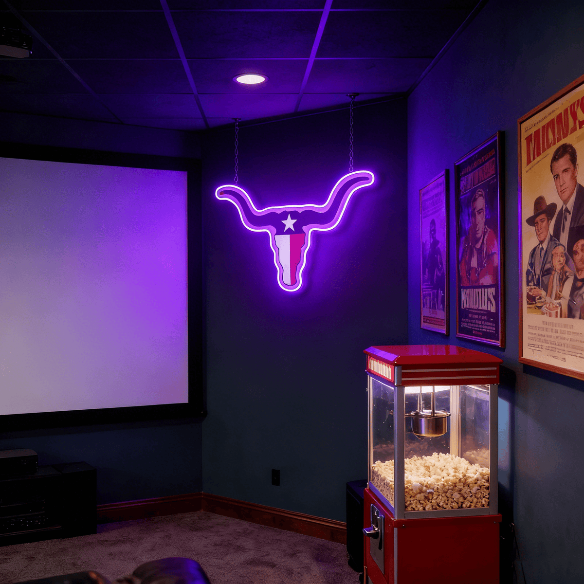 Texas LED USB Neon Signs Iconic Texas Wall Decor for Garages Man Cave