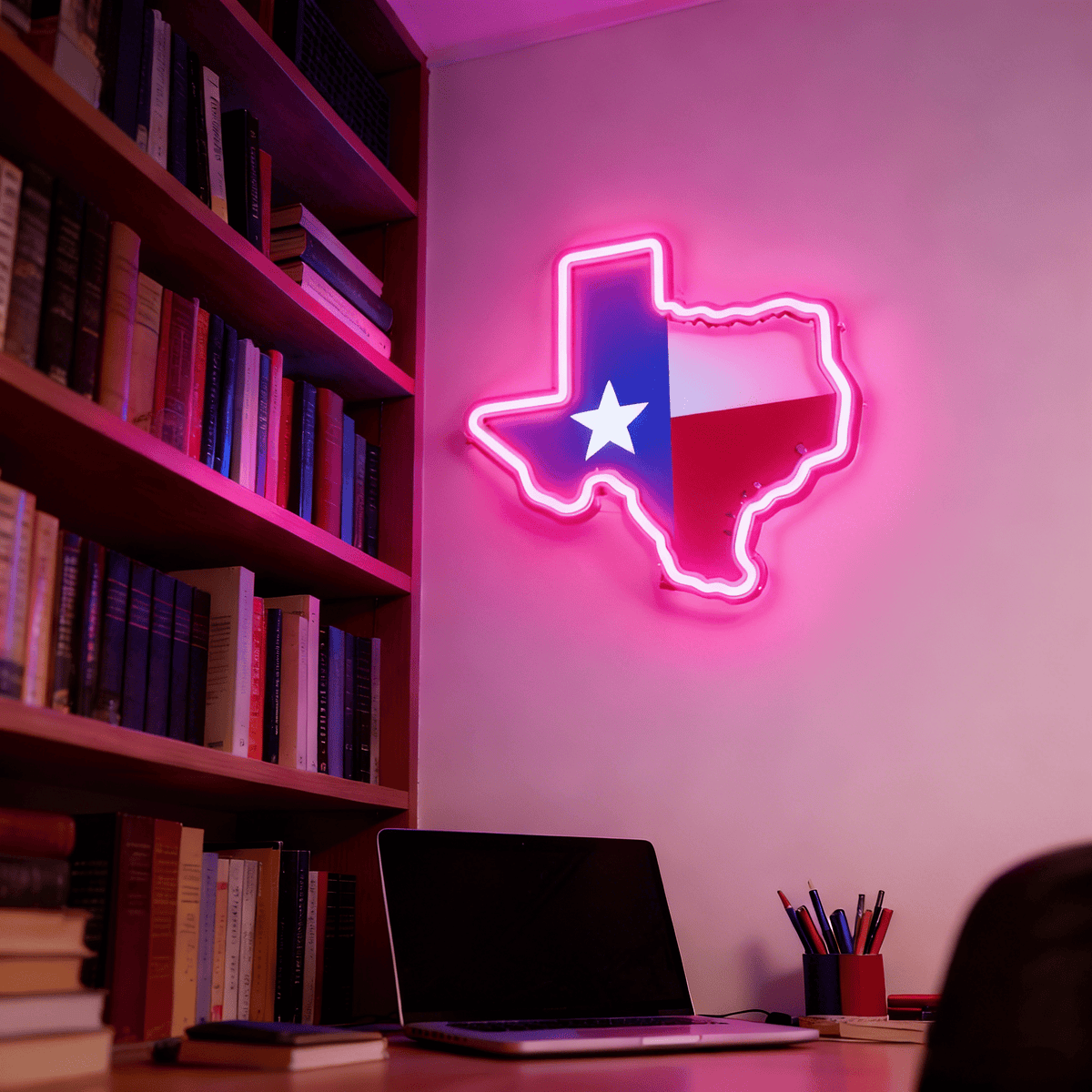 Texas LED USB Neon Signs Iconic Texas Wall Decor for Garages Man Cave