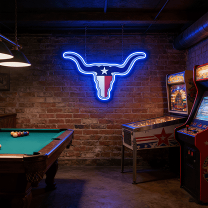 Texas LED USB Neon Signs Iconic Texas Wall Decor for Garages Man Cave