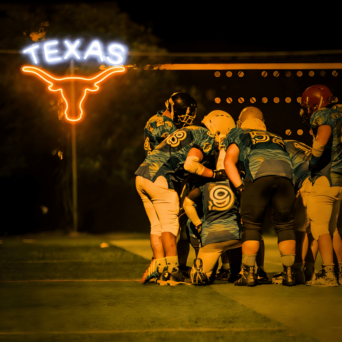Texas Longhorn LED Neon Sign for Bar, Garage & Man Cave Decor