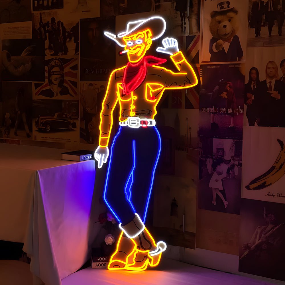 Vegas Vic Cowboy Led Neon Sign