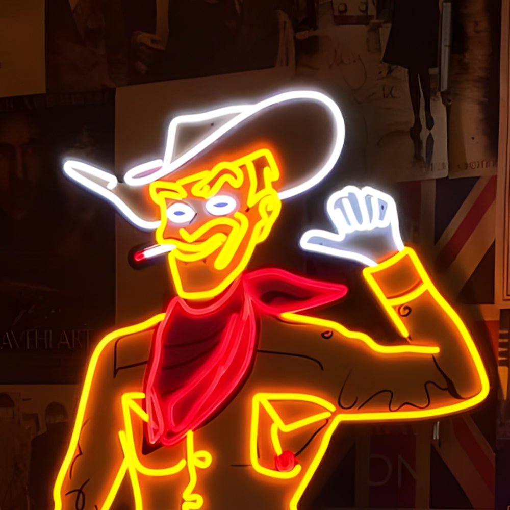 Vegas Vic Cowboy Led Neon Sign