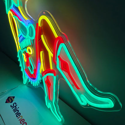 Vegas Vickie Cowgirl Led Sign Business Neon Sign