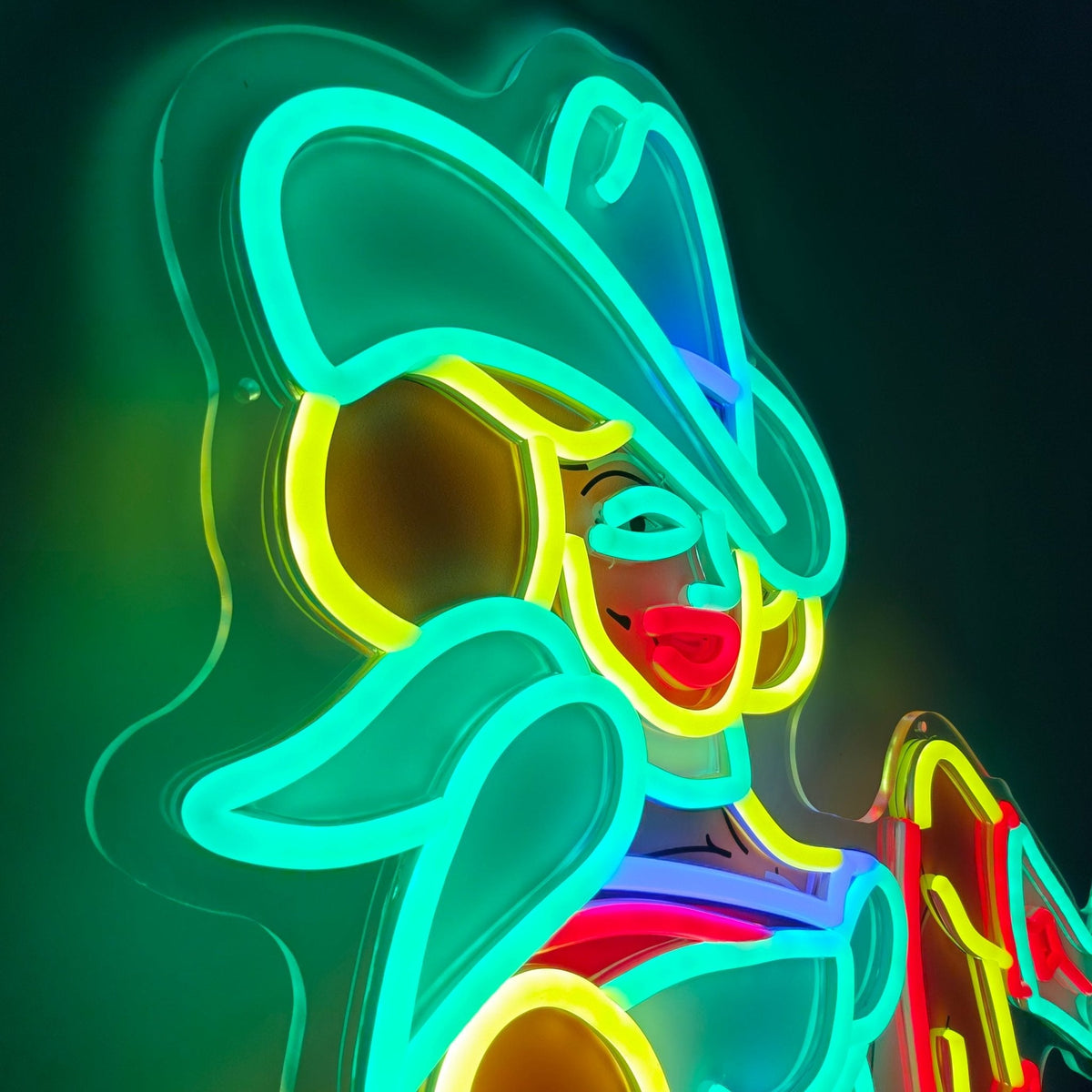 Vegas Vickie Cowgirl Led Sign Business Neon Sign