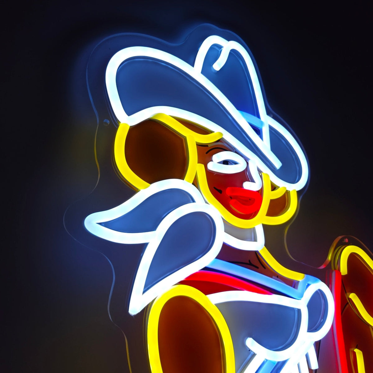 Vegas Vickie Cowgirl Led Sign Business Neon Sign