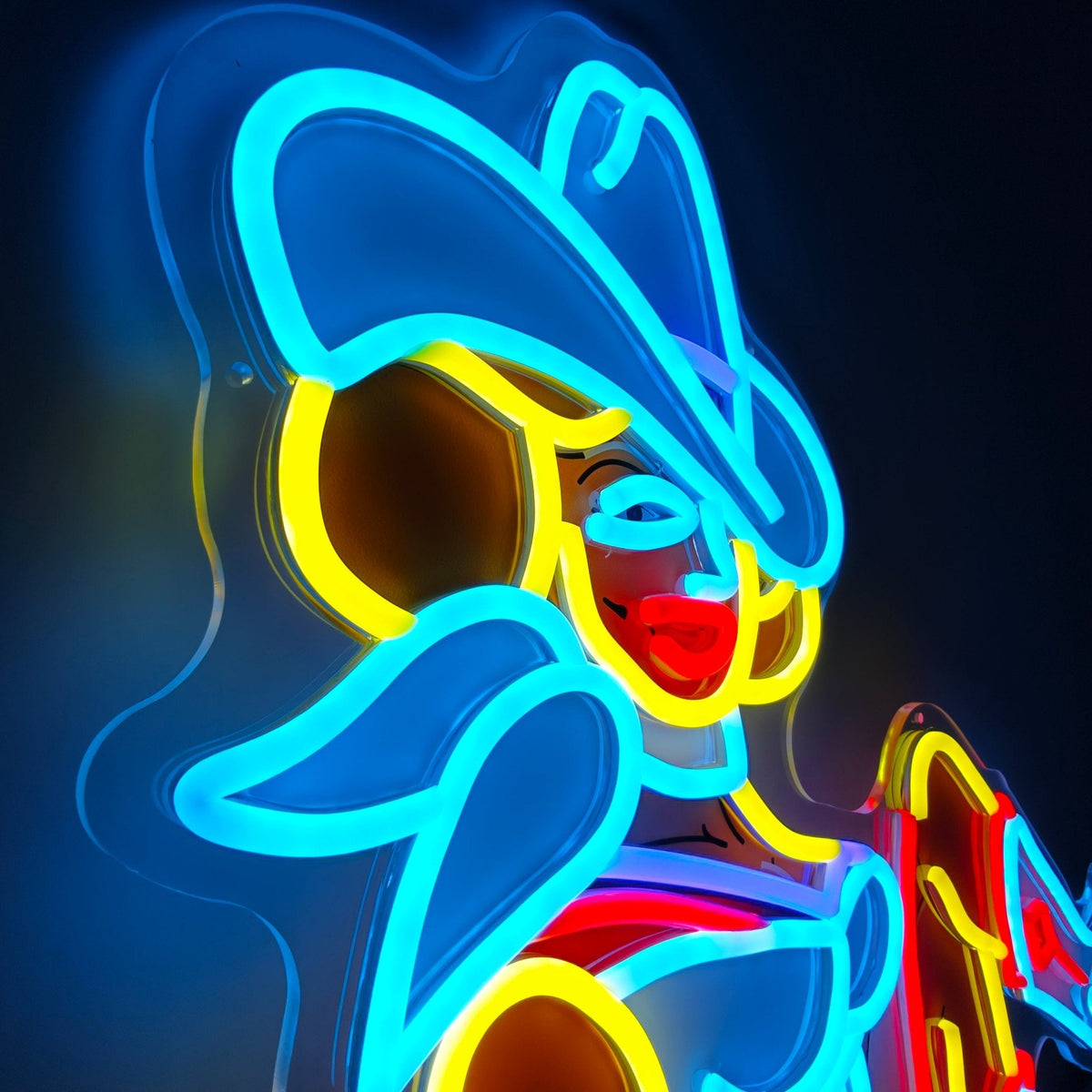 Vegas Vickie Cowgirl Led Sign Business Neon Sign